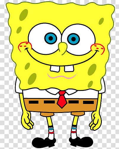 Spongebob Squarepants illustrationb transparent background.