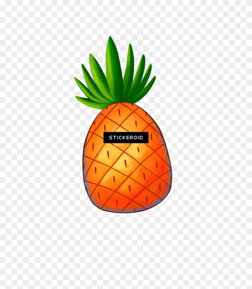 Realistic Looking Pineapple Clip Art.