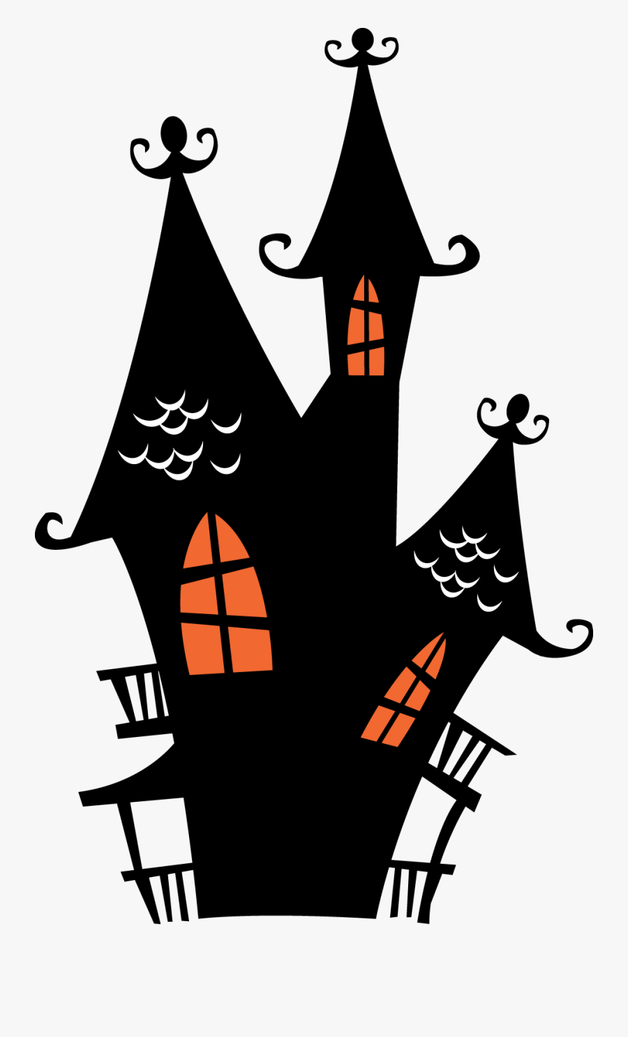 Spooky Clip Art Houses.