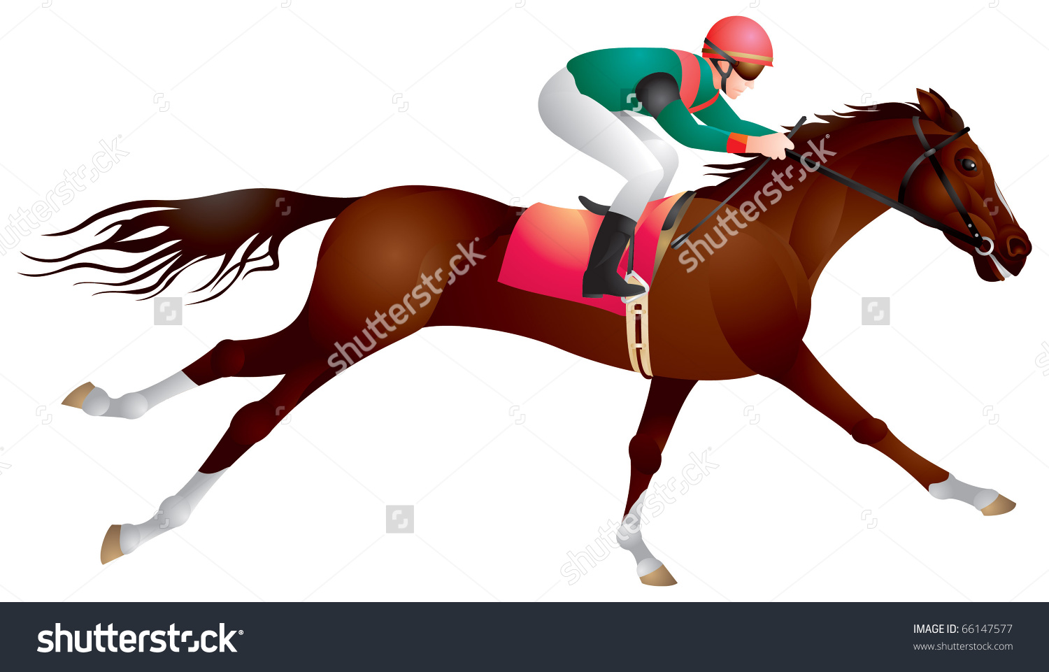 Derby Equestrian Sport Horse Rider Vector Stock Vector 66147577.