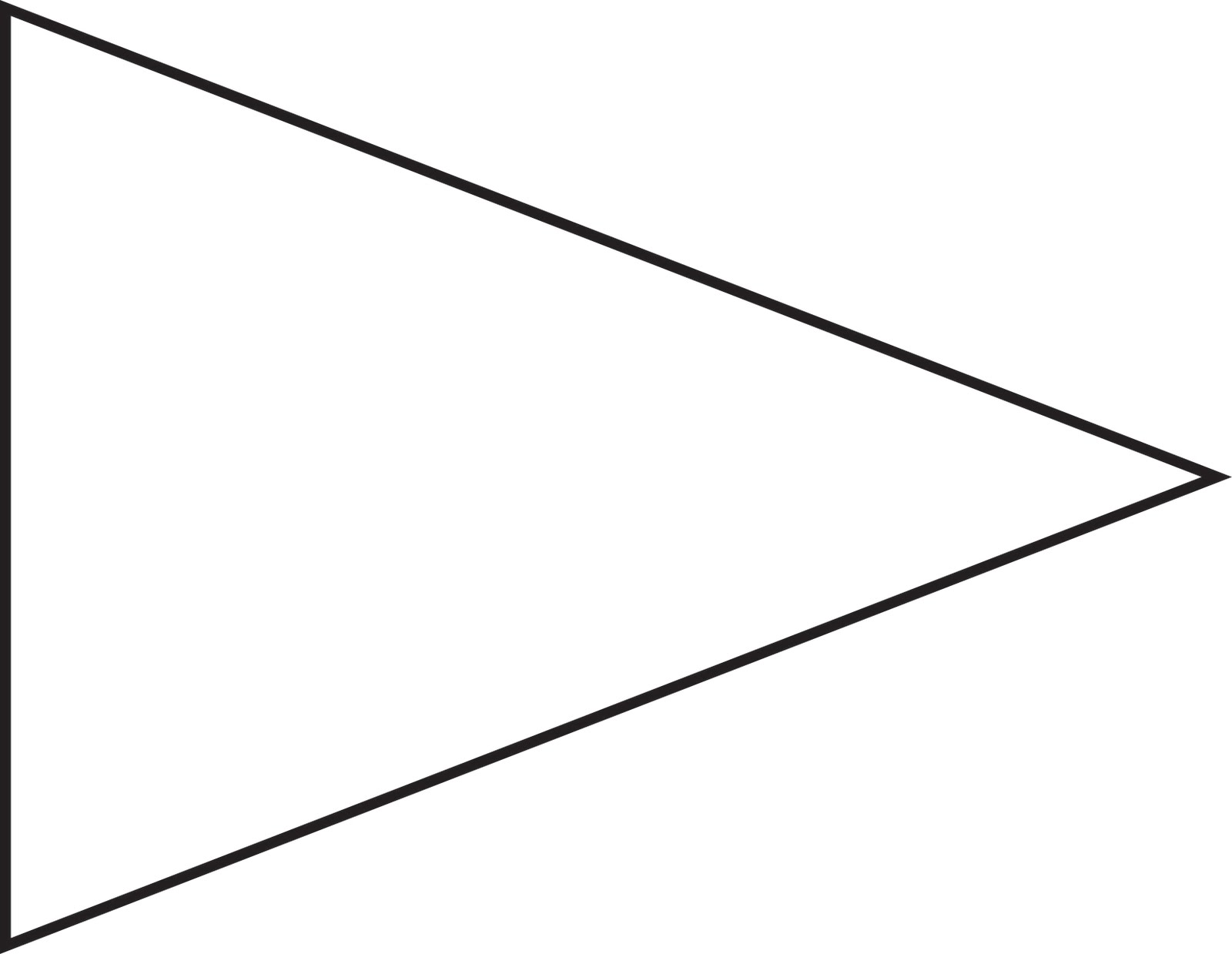 Free Printable Pencil Pennant Template