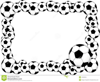 Soccer ball page borders free.