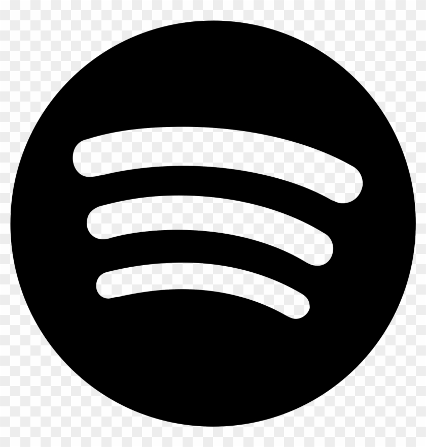 Picture Black And White Stock Spotify Icon Free Download.