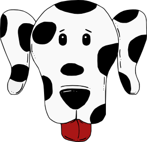 Dog With Spots Clipart.