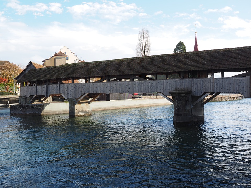Free photo Lucerne Bridge Spreuer Bridge Water.