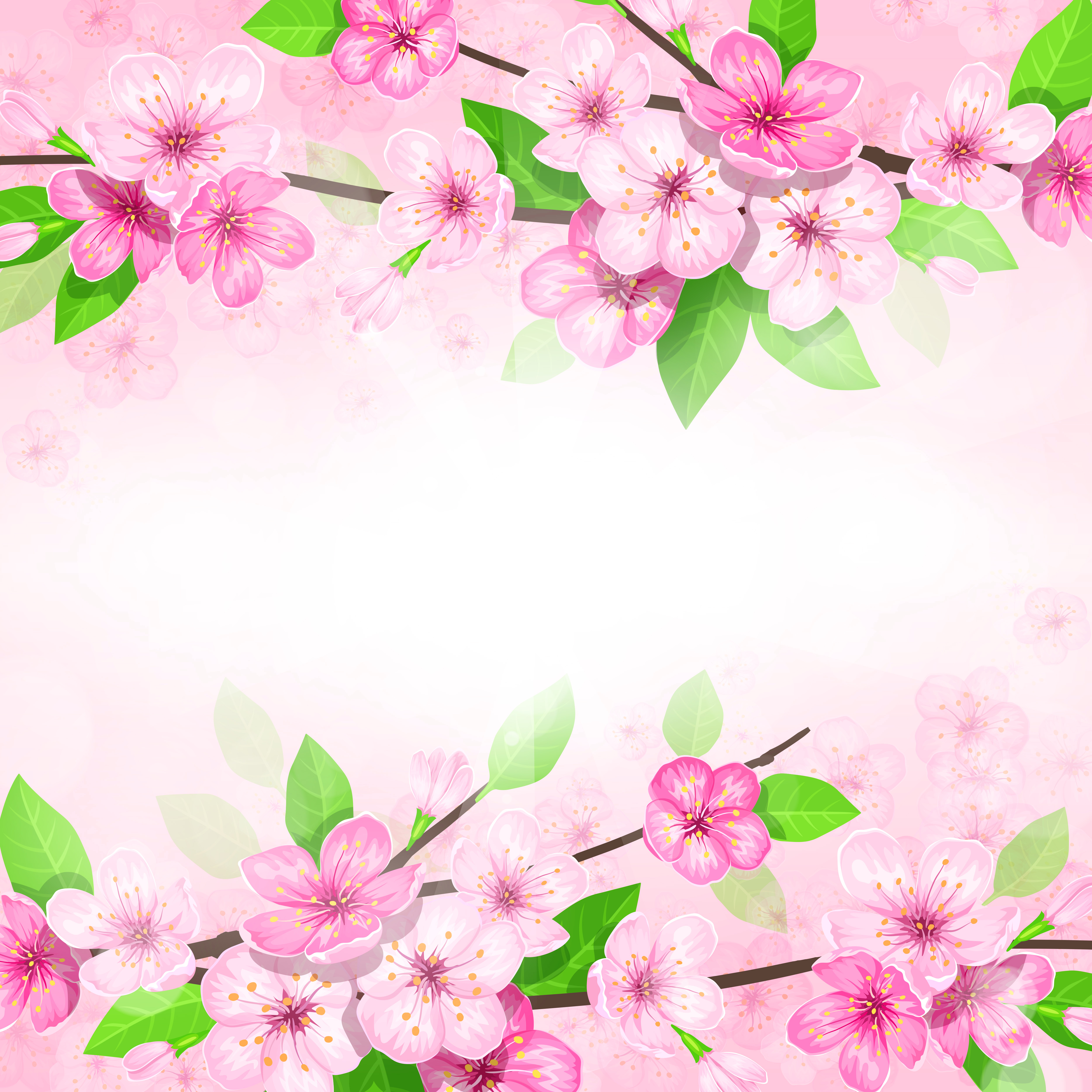 Pink Spring Background.