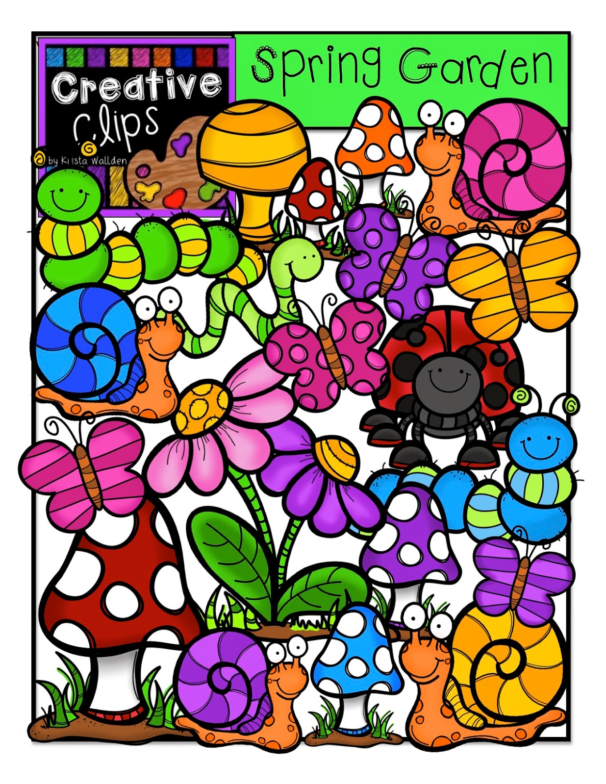 The Creative Chalkboard: Freebie Clipart and Spring Fever!.