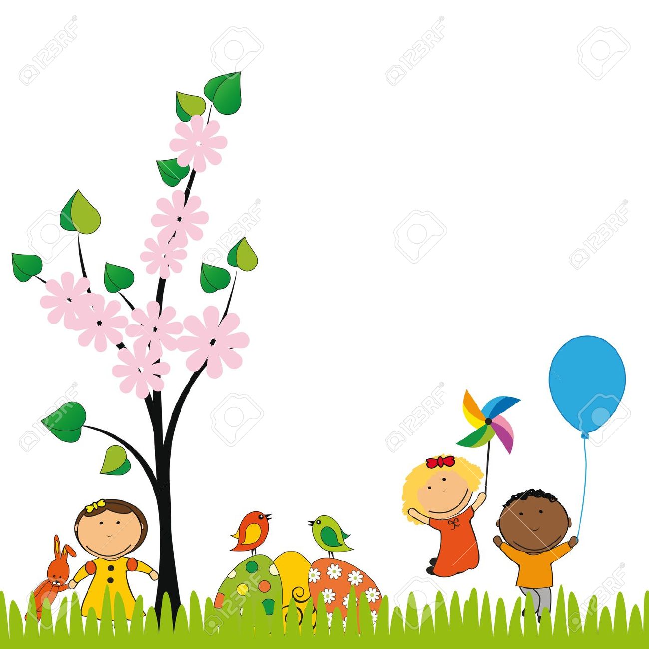 Spring Pictures For Kids Clipart.