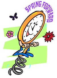 Clipart Time Change Spring Forward.