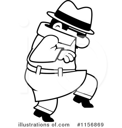 Spy clipart black and white.