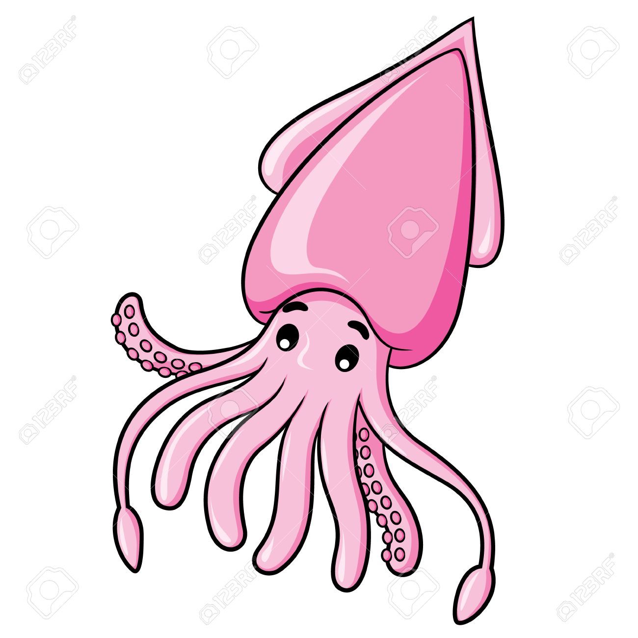 Cute squid clipart 4 » Clipart Portal.