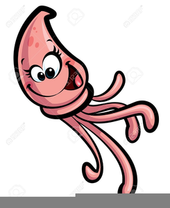 Squid Clipart Cartoon.