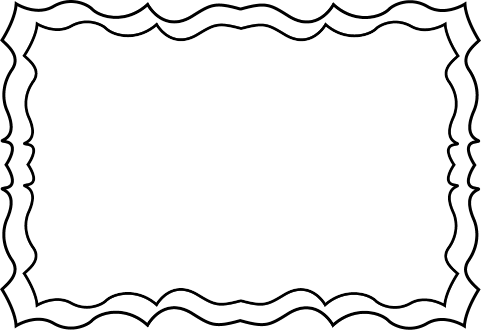 Black and White Squiggly Frame.