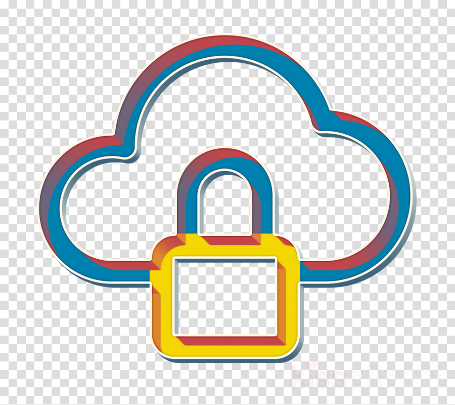 cloud icon data secure icon defense icon clipart.