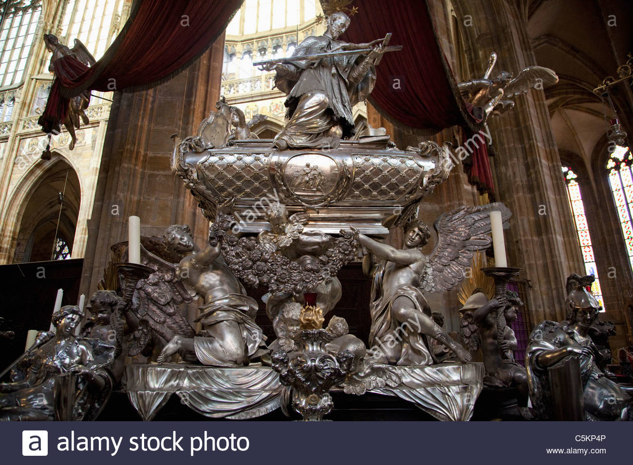 Tomb Of St. John Of Nepomuk, St. Vitus's Cathedral, Prague Castle.