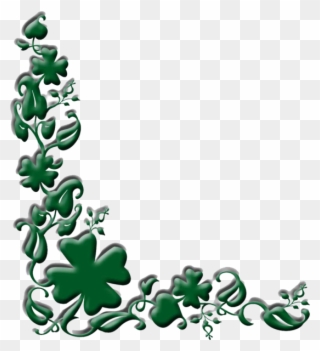 Shamrock Border Clip Art.