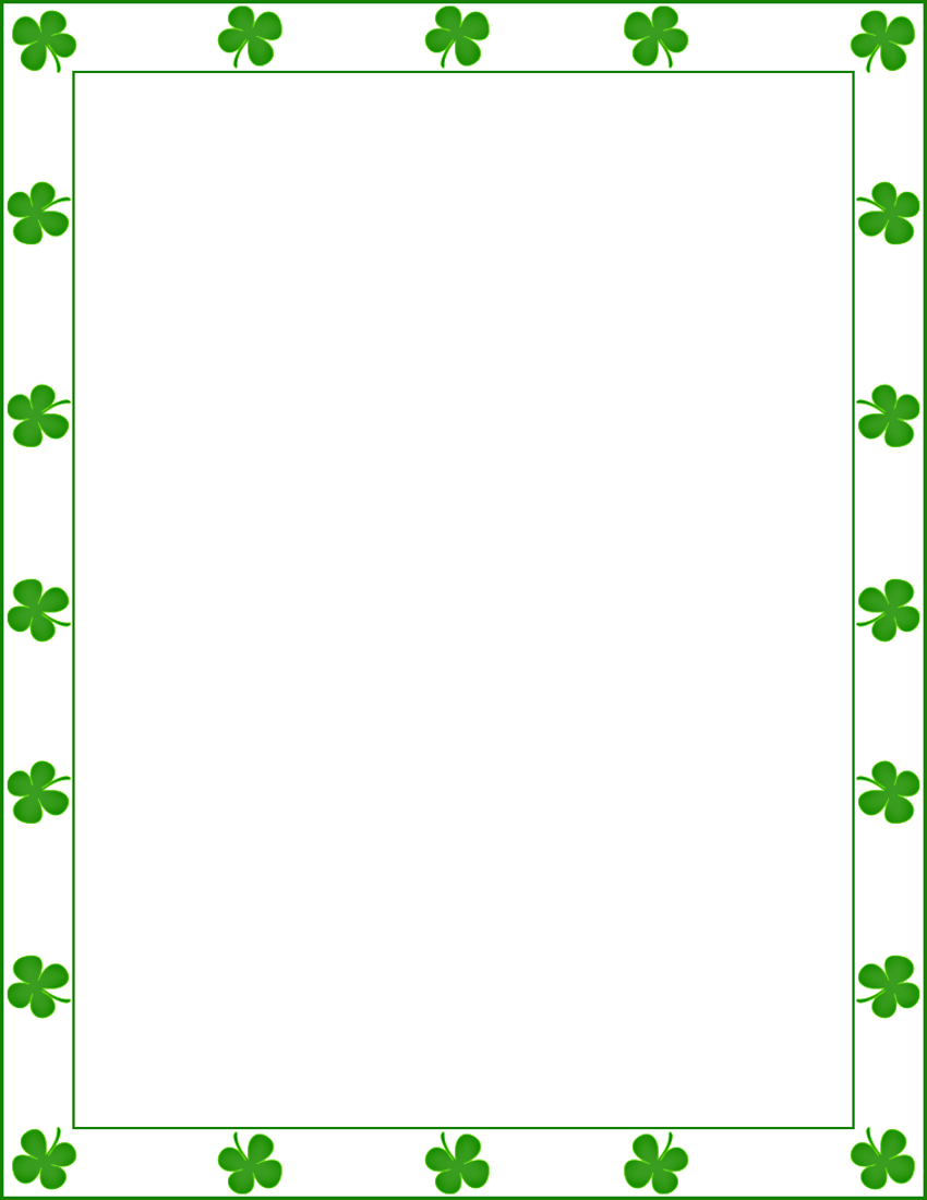 patrick's day frame png.