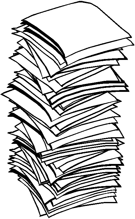 Stack Of Papers Clipart.