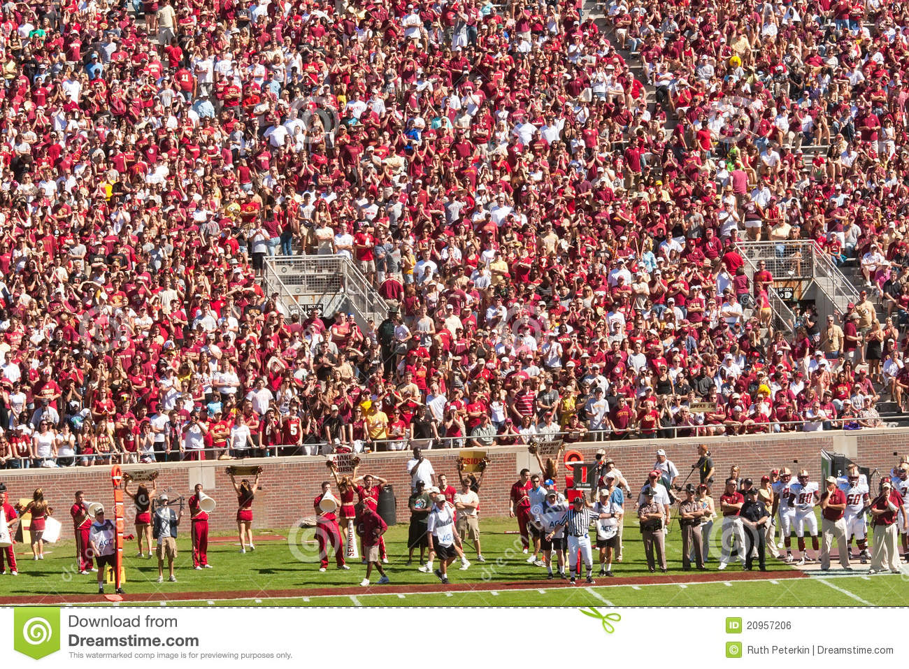 Campbell Crowd Doak Florida Football Out Sold Stadium.