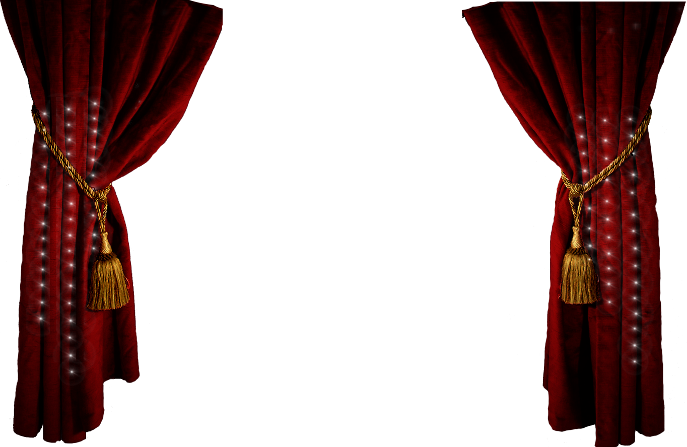 Theater Stage Curtains Clip Art.
