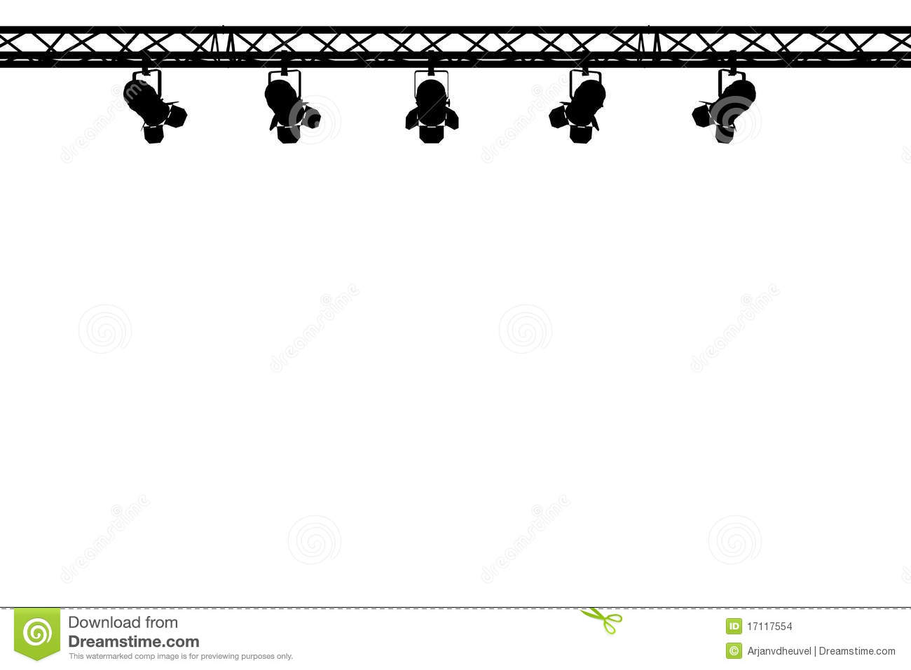 Stage Lights Clipart.