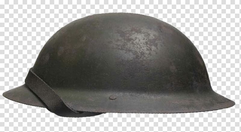 Gray hard hat illustration, British WW1 Helmet transparent.