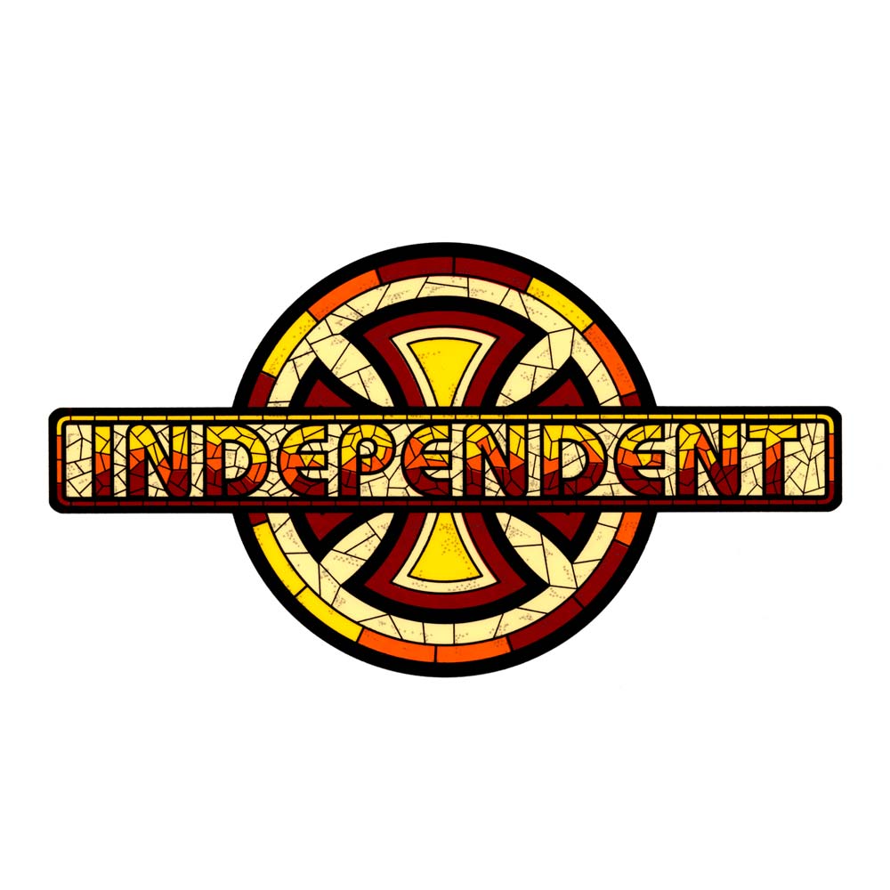 Independent Stained Glass Logo Sticker 7\