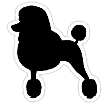 Standard Poodle Clipart.