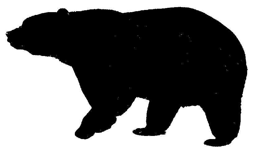 Standing Bear Silhouette.