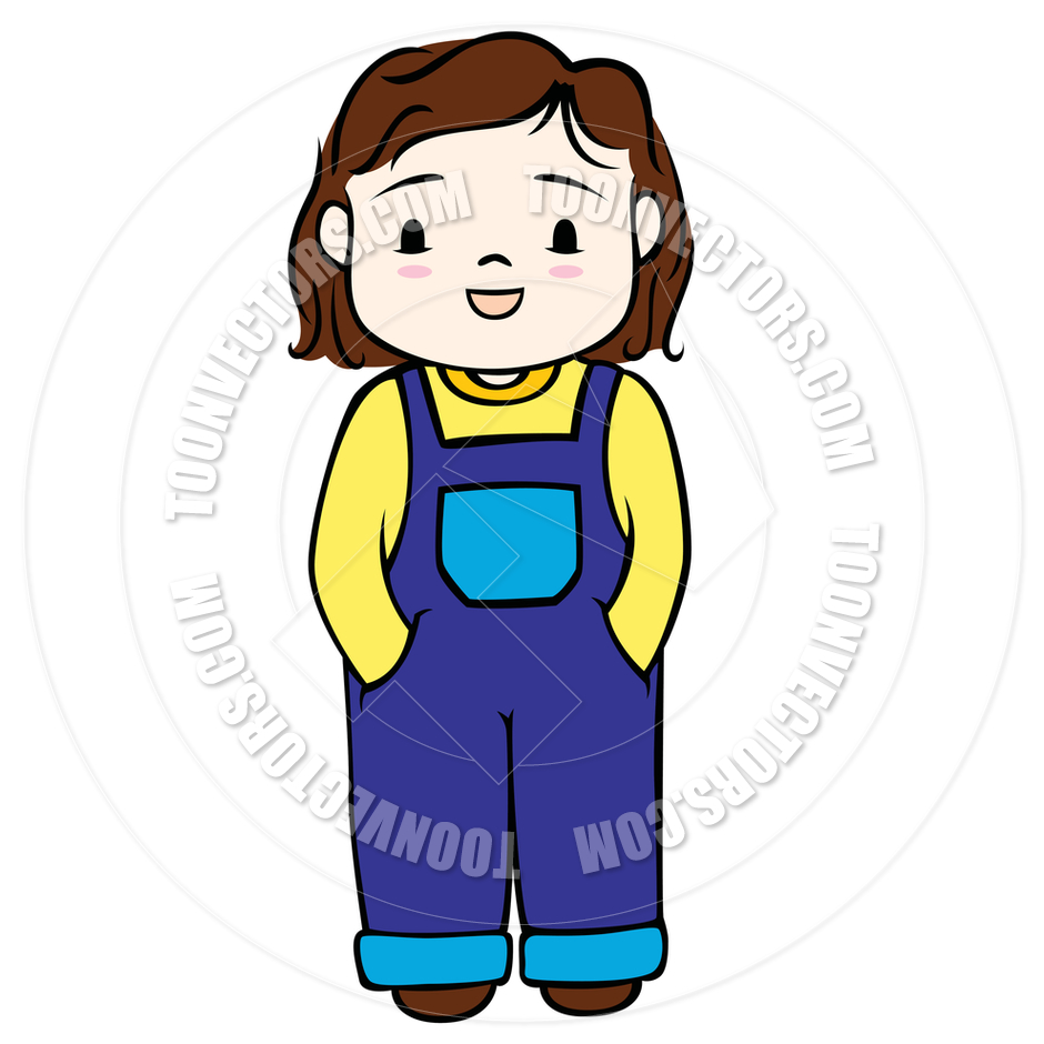 Child Standing Clipart.