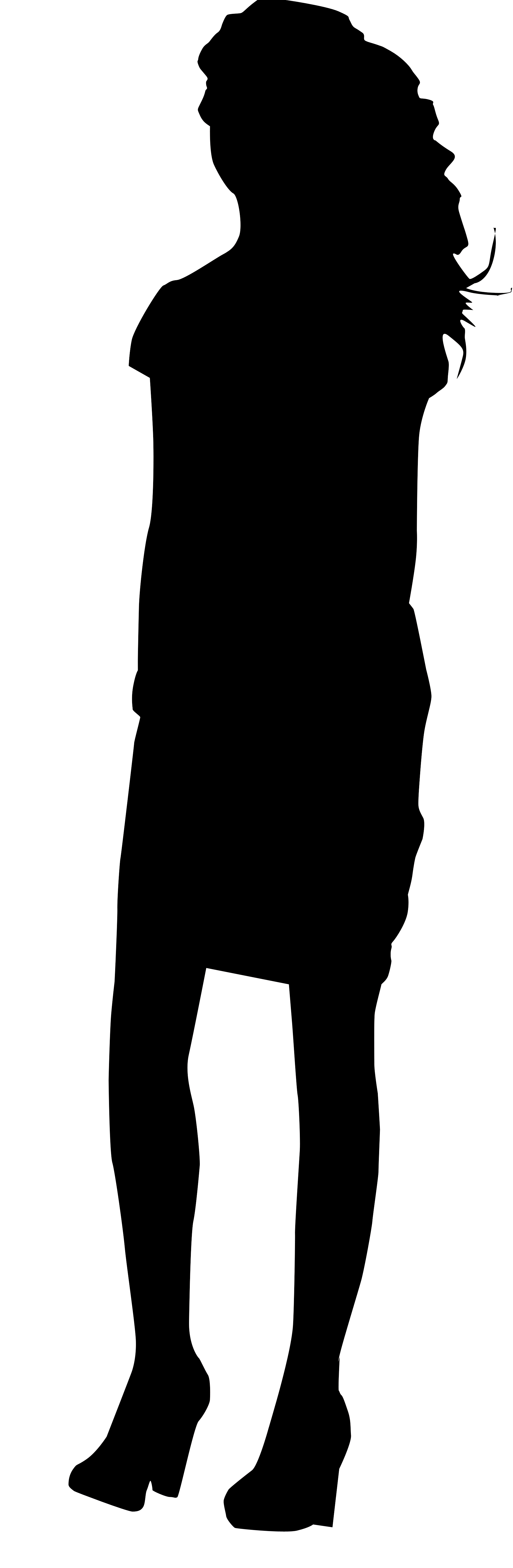 Free Silhouette Of A Woman Standing, Download Free Clip Art.