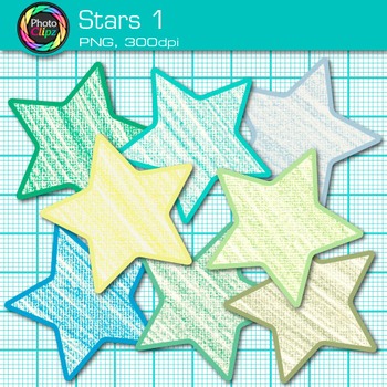 Star Clip Art {Behavior Chart, Reward Coupon, Classroom Management Use} 1.