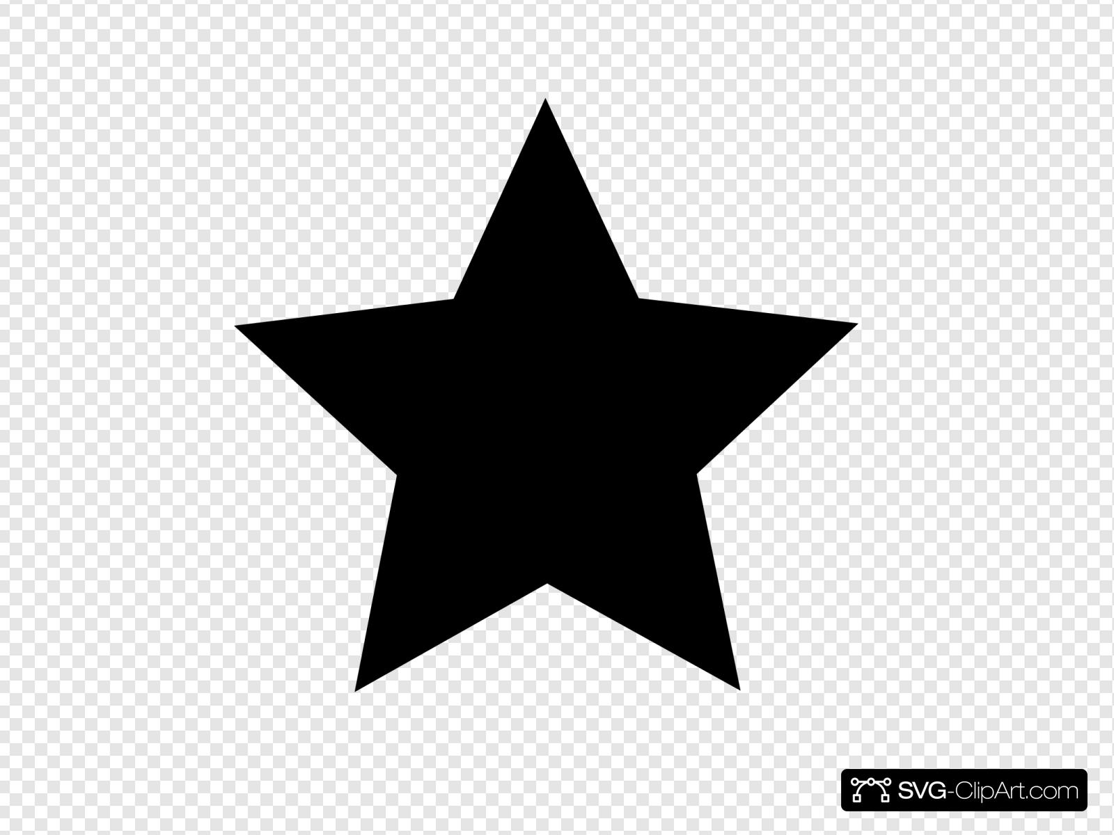 Black Star Clip art, Icon and SVG.
