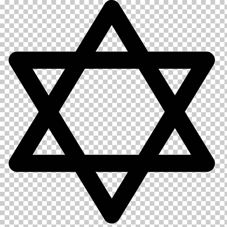 Star of David Judaism Jewish symbolism Hexagram , satin PNG.