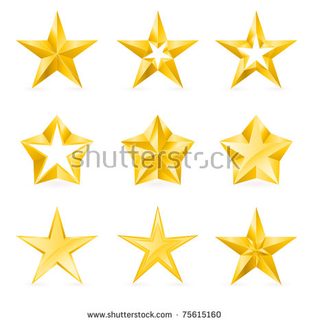 Star Pentagon Stock Images, Royalty.