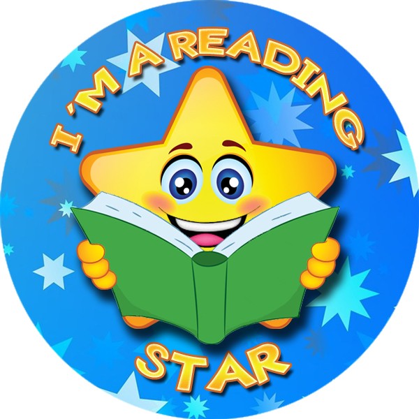 144 I\'m a Reading Star 30 mm Reward Stickers for School Teachers, Parents  and Nursery.