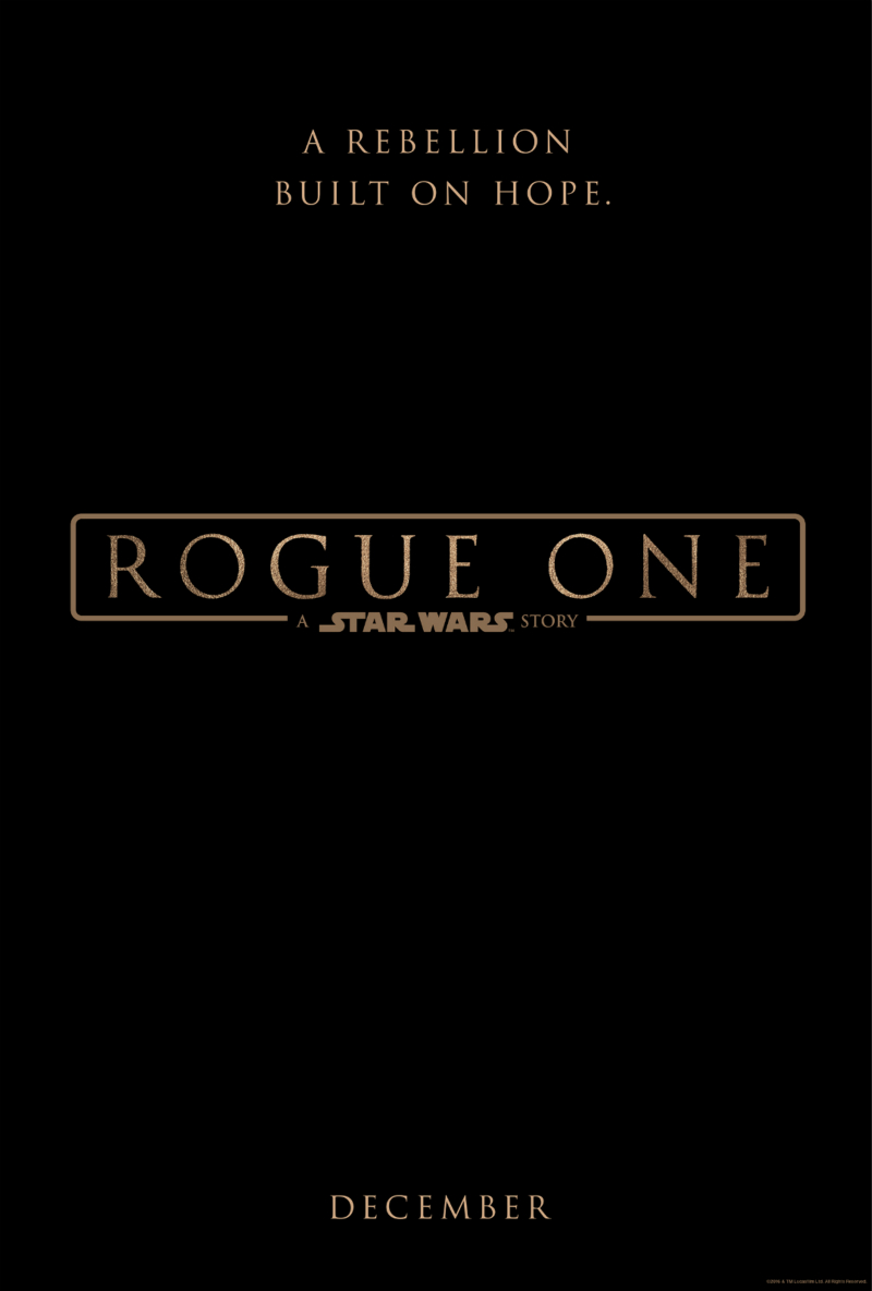 Rogue One (film) Font.