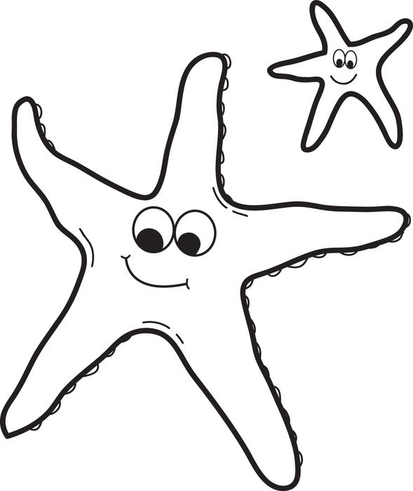 Free Starfish Outline, Download Free Clip Art, Free Clip Art.