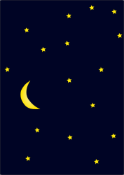 Starry Night Clipart.