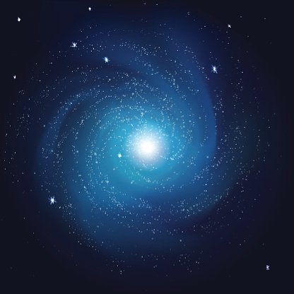 galaxy with the stars in space Clipart Image.