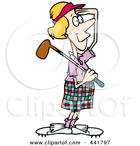 Female Golfer Clip Art Free.