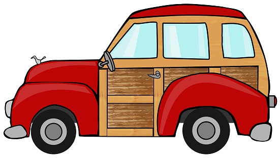 Station wagon clipart.