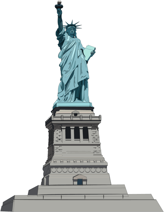 Statue Of Liberty Illustration transparent PNG.