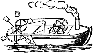 Steamboat of 1736.