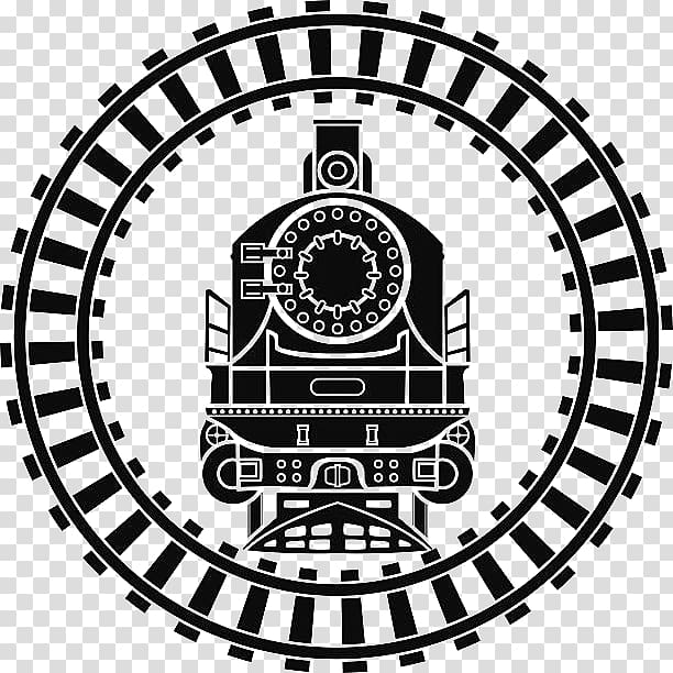 Train track silhouette, Rail transport Train Computer Icons.