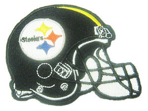 Details about New NFL Pittsburgh Steelers Football Logo Helmet embroidered  iron on patch. (i5).
