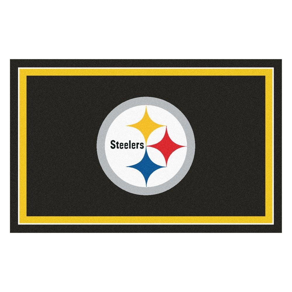 FANMATS Pittsburgh Steelers 4 ft. x 6 ft. Area Rug.