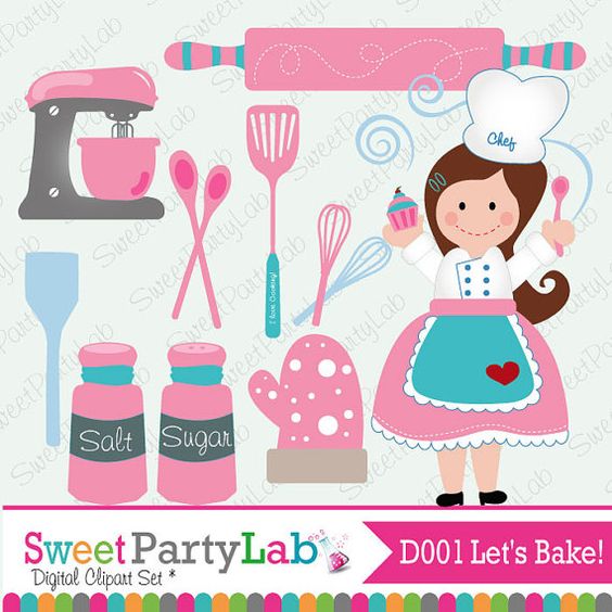 Chef Clipart, Baking Clipart, Cooking clipart, Chef Children.