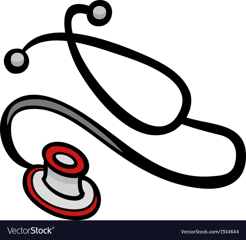 Stethoscope clip art cartoon.