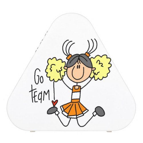 Orange Go Team Cheerleader Speaker.